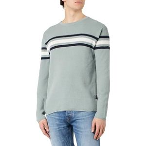 KEY LARGO Men Pullover MST Booking Ronde Hals, Vervagen Moss (1541), S