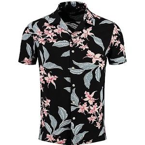 Key Largo Heren MSH Trinidad shirt met korte mouwen, zwart (1100), 3XL