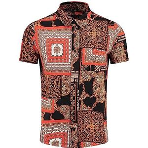 Key Largo Heren MSH Bond shirt met korte mouwen, zwart (1100), XL