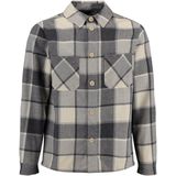 KEY LARGO - KLPALERMO - Overhemd - Wit/Grijs - Tissu Doux