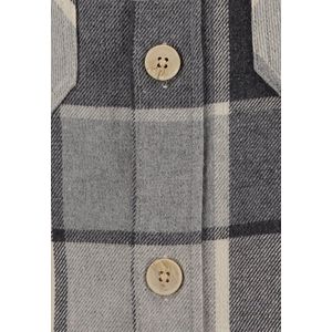 KEY LARGO - KLPALERMO - Overhemd - Wit/Grijs - Tissu Doux