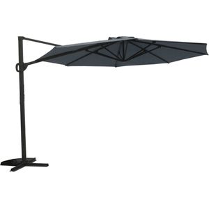 Kynast zweefparasol 3.5x3.5m knikbaar Parasol 360° draaibaar + kruispoot - UPF30+ UV bestendig tuinparasol