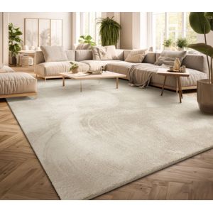 Vloerkleed - Beige - Wol