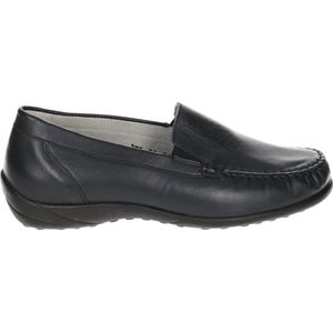 Waldlaufer - 640004 Klare - Instappers - Blauw - Glad Leer - Rubber Zool