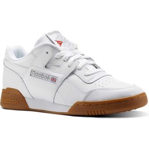 Men's Reebok Classics Workout Plus Trainers In White - Maat 37