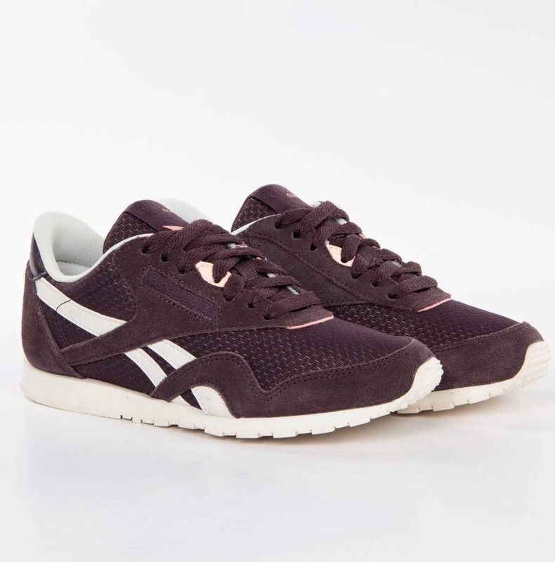 Reebok - CL NYLON SLIM EP - Damestrainers - Zwart - Comfortabel en Ademend