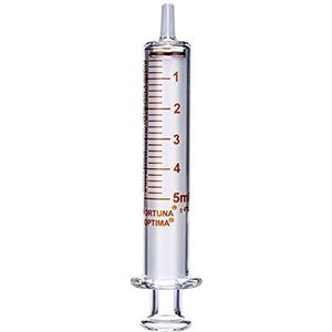 neoLab E-4234 volledig glazen spuit, Luer-conus, 10 ml, borosilicaatglas
