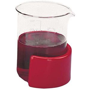 neoLab 3-1637 lood/polyvinylchloride verzwaringsmanchet voor potten, 90 mm binnen Ø, 600 g gewicht, rood