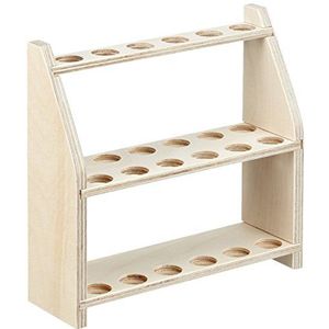 neoLab E-7053 Houten rek voor 12 reageerbuizen op 2 niveaus gatdiameter 20 mm