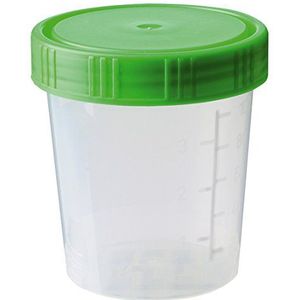NeoLab 2-0100 beker, PP, met groene schroefdeksel, 100 ml (verpakking van 100)