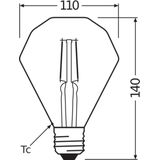 Osram - Vintage 1906 - LED-lamp - Duidelijk Licht - Hoogwaardig Glas