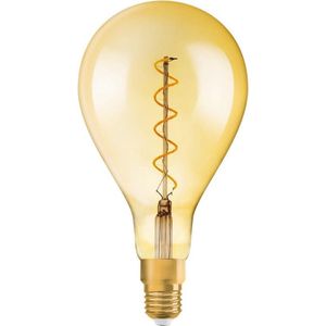 Osram Vintage 1906 LED E27 Peer Filament Goud 5W 300lm - 820 Zeer Warm Wit | Vervangt 40W