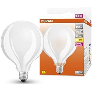 OSRAM LED lamp | Lampvoet: E27 | Warm wit | 2700 K | 12 W | LED STAR CLASSIC GLOBE Dimmable [Energie-efficiëntieklasse A++]