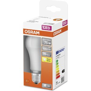 OSRAM LED lamp - Lampvoet: E27 - Warm wit - 27- K - 1- W - mat - LED STAR