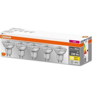 Osram 5 stuks PAR16 LED-lampen GU10 LED-lampen niet dimbaar warm wit vervanging voor 35W gloeilamp, 36° stralingshoek