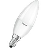 OSRAM LED Classic B40 matglas gloeidraad ledlamp in kaarsvorm E14, warm wit (2700K), 806 lumen, vervangt 40W gloeilampen, 5-pack
