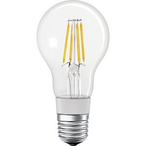LEDVANCE LED lamp | Lampvoet: E27 | Warm wit | 2700 K | 6 W | SMART+ Filament Classic Dimmable [Energie-efficiëntieklasse A++]
