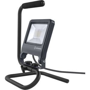 LEDVANCE Armatuur: voor verdieping, WORKLIGHTS S-STAND / 30 W, 220…240 V, stralingshoek: 120, Koel wit, 4000 K, body materiaal: aluminum/steel, IP65