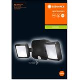 LEDVANCE Battery Spotlight Buitenwand 2lamps Zwart