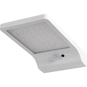 LEDVANCE LED-lamp op batterijen, buitenverlichting, koud wit, geïntegreerd zonnepaneel met bewegingssensor, zonne-energie met deur