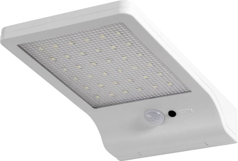LEDVANCE LED-lamp op batterijen, buitenverlichting, koud wit, geïntegreerd zonnepaneel met bewegingssensor, zonne-energie met deur