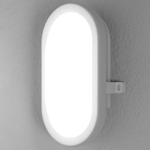 LEDVANCE Wand- en plafondarmatuur: voor muur, LED BULKHEAD / 11 W, 220…240 V, stralingshoek: 120, Koel wit, 4000 K, body materiaal: polycarbonate (pc), IP54