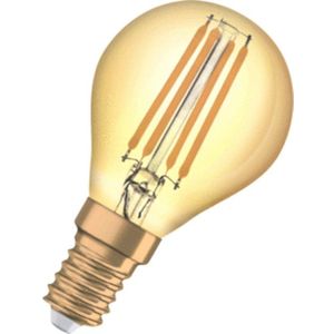 OSRAM LED lamp | Lampvoet: E14 | Warm wit | 2400 K | 4 W | helder | Vintage 1906 LED [Energie-efficiëntieklasse A++]