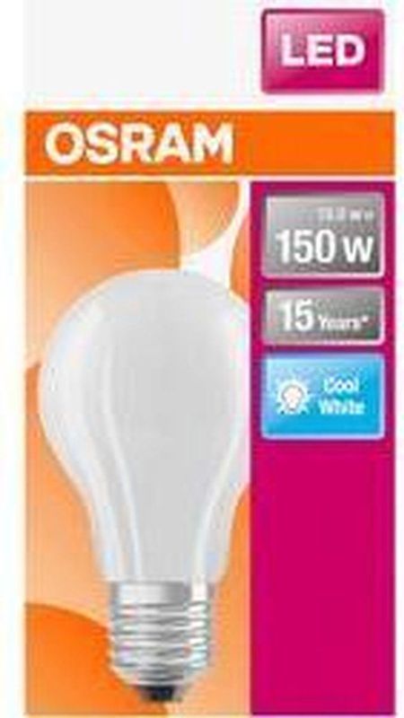 LED Lamp - Gloeilampvorm - Glas - Niet Dimbaar - Levensduur max. 15 uur