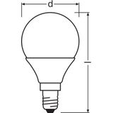 OSRAM - STAR - LED-lamp - Warm Wit - E14 - 3,3 Watt
