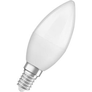 OSRAM LED lamp | Lampvoet: E14 | Koel wit | 4000 K | 5,50 W | mat | LED STAR CLASSIC B [Energie-efficiëntieklasse A+]