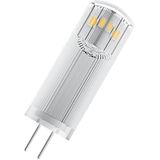 OSRAM LED-pinlamp met G4-basis, warm wit (2700K), 12V laagspanningslamp, 1,8 W, vervanger voor conventionele 20W-lamp. Kleurweergave-index ≥80 [energieklasse F]