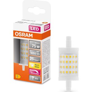 OSRAM 4058075432512 LED-lamp Energielabel E (A - G) R7s Ballon 9.5 W = 75 W Warmwit (Ø x l) 29 mm x 78 mm 1 stuk(s)