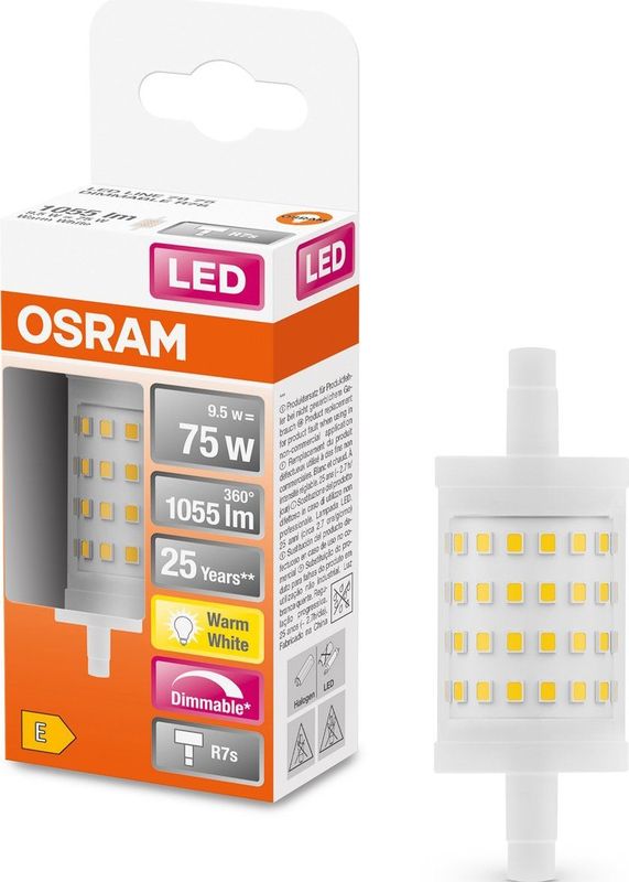 OSRAM LED lamp Buis R7S 78mmW 1055 lumen warm wit helder dimbaar