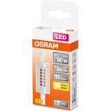 OSRAM LED SLIM LINE R7S / LED buis: R7s, 6 W, helder, Warm wit, 2700 K