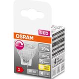 OSRAM LED reflectorlamp | Lampvoet: GU4 | Warm wit | 2700 K | 3,20 W | LED SUPERSTAR MR11 12 V [Energie-efficiëntieklasse A+]