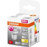 OSRAM 4058075433687 LED-lamp Energielabel G (A - G) GU10 Reflector 7.9 W = 51 W Warmwit (Ø x l) 50 mm x 52 mm 1 stuk(s)