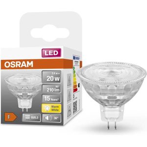 OSRAM LED reflectorlamp | Lampvoet: GU5.3 | Warm wit | 2700 K | 8 W | LED STAR MR16 12 V [Energie-efficiëntieklasse A+]