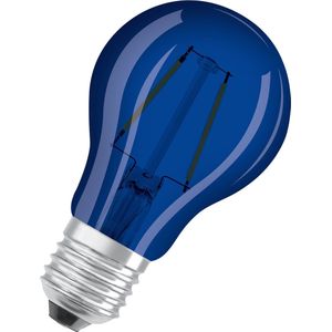 OSRAM Ledlampen, schroefbasis, klassieke lamp A gekleurd, blauw, 1 stuk (1 stuk)