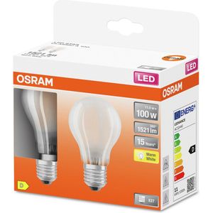 OSRAM LED lamp | fitting: E27 | warmwit | 2700K | 10W | komt overeen met 100W | LED Retrofit CLASSIC A