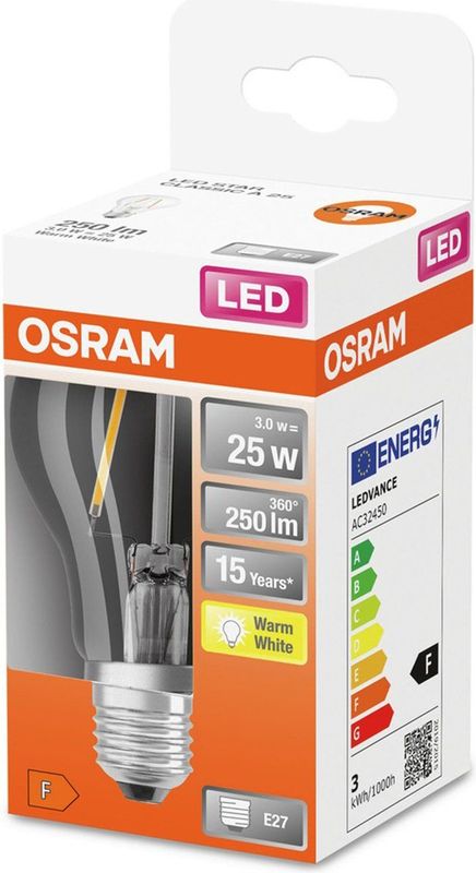 Osram - LED Retrofit Classic A - Lamp - Warmwit - Glas