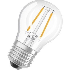 OSRAM 4058075434325 LED-lamp Energielabel F (A - G) E27 Peer 1.5 W = 15 W Warmwit (Ø x l) 45 mm x 77 mm 1 stuk(s)