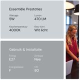 Osram - LED Retrofit Classic P - LED-Lamp - Koud Wit - Helder Glas