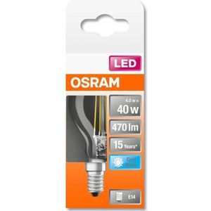 OSRAM LED-lampen | fitting: E14 | koud wit | 4000 K | 4 W | komt overeen met 40 W | LED Retrofit Classic P