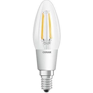 OSRAM LED lamp | Lampvoet: E14 | afstembaar Warm wit | 2200…2700 K | 4,50 W | helder | LED SUPERSTAR CLASSIC B GLOWdim [Energie-efficiëntieklasse A++] | 4 stuks