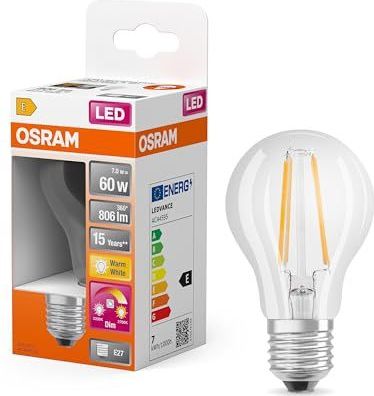 Osram - GlowDim - Led Lamp - Peervormig - 6 Stuks - 7W - 2700K tot 2200K