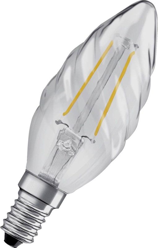 Osram - Kaarsvormige Led Filamentlamp - Warm Wit - E14 - 2,5W - 250 Lumen
