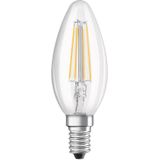 OSRAM LED lamp | Lampvoet: E14 | Warm wit | 2700 K | 4 W | helder | LED Retrofit CLASSIC B [Energie-efficiëntieklasse A++]
