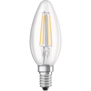 OSRAM LED lamp | Lampvoet: E14 | Warm wit | 2700 K | 4 W | helder | LED Retrofit CLASSIC B [Energie-efficiëntieklasse A++]