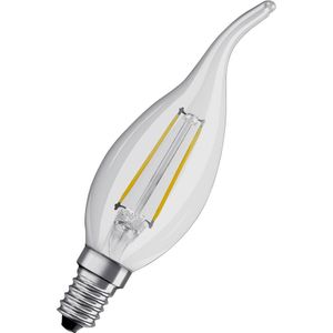 4058075436640 led eek f (a - g) E14 Kerzenform Windstoß 2.5 w = 25 w Warmweiß 1 St. - Osram
