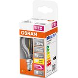 OSRAM LED lamp | Lampvoet: E14 | Warm wit | 2700 K | 2,80 W | LED Retrofit CLASSIC P DIM [Energie-efficiëntieklasse A++]